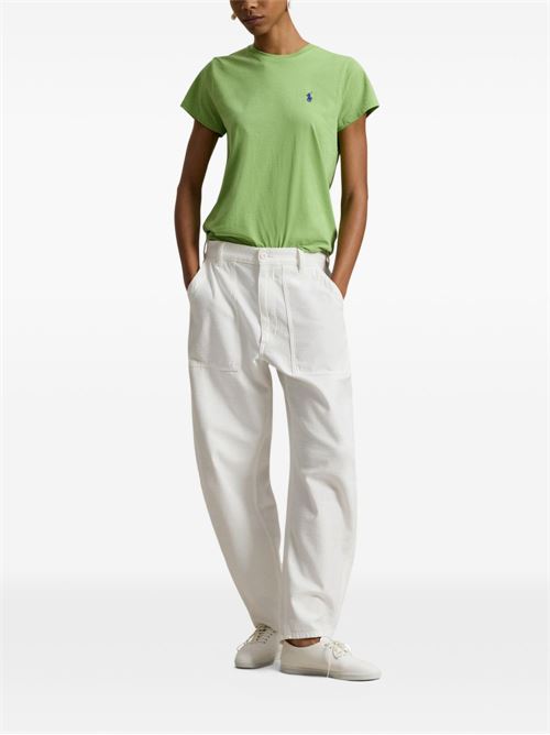 T-shirt donna maniche corte con logo POLO RALPH LAUREN | 211B14605003